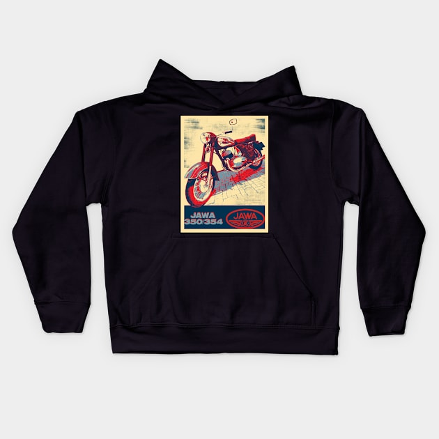 JAWA 350 - 354, 1956 Kids Hoodie by hottehue